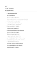 HEENT Shadow Health 2026&sol;2027 &vert; Virtual Patient Assessment Questions and Answers &vert; Nursing Assessment Study Guide