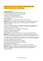 OCN Oncology Nursing Practice Exam 100 Multiple-Choice Questions with ...