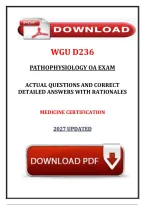 WGU D236 Introduction to Anatomy and Physiology Exam &vert; 2027 Exam Preparation Guide &ndash; Practice Questions with Detailed Answers and Rationales