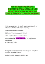 UST Inspector Exam Prep Questions and Answers 2026&sol;2027