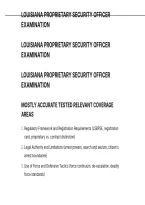 Louisiana Proprietary Security Officer Exam Questions And Correct Answers With Detailed Rationales&period;pdf&NewLine;&NewLine;