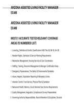 Arizona Assisted Living Facility Manager Exam Questions And Correct Answers With Detailed Rationales&period;pdf&NewLine;&NewLine;