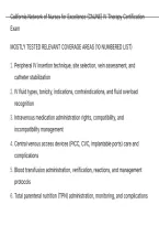 California Network of Nurses for Excellence &lpar;CNJNE&rpar; IV Therapy Certification Exam QUESTIONS AND CORRECT ANSWERS WITH DETAILED RATIONALES&period;pdf&NewLine;&NewLine;