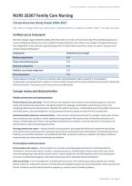 NURS 26367 Family Care Nursing Comprehensive Study Guide &lpar;PDF&rpar; &vert; 2026&ndash;2027 &vert; Sheridan College