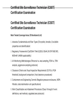 Certified Site Surveillance Technician &lpar;CSST&rpar; Certification Examination QUESTIONS AND CORRECT ANSWERS WITH DETAILED RATIONALES&period;pdf&NewLine;&NewLine;