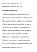 Red Seal Agricultural Equipment Technician Exam QUESTIONS AND CORRECT ANSWERS WITH DETAILED RATIONALES&period;pdf&NewLine;&NewLine;