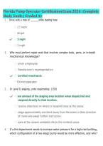 Florida Pump Operator Certification Exam 2026&sol;2027 &vert; 155 Questions & Answers &vert; Complete Study Guide &vert; Exam Prep