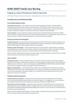 NURS 26367 Family Care Nursing&colon; Pregnancy&comma; Labour & Postpartum Practice Questions &lpar;PDF&rpar; &vert; 2026&ndash;2027 &vert; Sheridan College