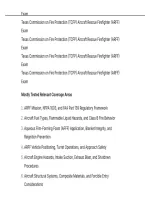 Texas Commission on Fire Protection &lpar;TCFP&rpar; Aircraft Rescue Firefighter &lpar;ARFF&rpar; Exam QUESTIONS AND CORRECT ANSWERS WITH DETAILED RATIONALES&period;pdf&NewLine;&NewLine;