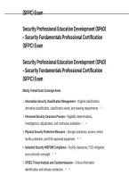 Security Professional Education Development &lpar;SP&emacr;D&rpar; &ndash; Security Fundamentals Professional Certification &lpar;SFPC&rpar; Exam QUESTIONS AND CORRECT ANSWERS WITH DETAILED RATIONALES&period;pdf&NewLine;&NewLine;