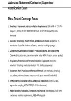 Asbestos Abatement Contractor Supervisor Certification Exam QUESTIONS AND CORRECT ANSWERS WITH DETAILED RATIONALES&period;pdf&NewLine;&NewLine;