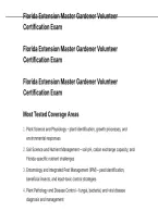 Florida Extension Master Gardener Volunteer Certification Exam QUESTIONS AND CORRECT ANSWERS WITH DETAILED RATIONALES&period;pdf&NewLine;&NewLine;