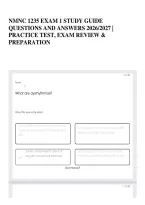 Nmnc 1235 Exam 1 Study Guide Questions And Answers 2026&sol;2027 &vert; Practice Test&comma; Exam Review & Preparation