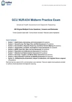 GCU NUR 634 Midterm Exam 2026&sol;2027 &ndash; Advanced Health Assessment & Diagnostic Reasoning &vert; 200 Practice Questions with Answers and Detailed Rationales&NewLine;