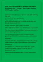 BIOL 2302 Exam 4 &lpar;Chapter 28&colon; Pregnancy and Human Development&rpar; Part 3 of Exam 4&period; Main Chapter Questions With Complete Solutions