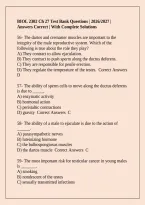 BIOL 2302 Ch 27 Test Bank Questions &vert; 2026&sol;2027 &vert; Answers Correct &vert; With Complete Solutions