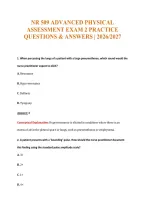 Nr 509 Exam Compilations with Complete & Verified Solutions