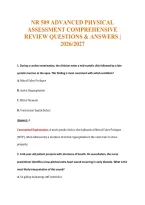 Nr 509 Exam Compilations with Complete & Verified Solutions