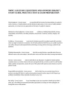 Nmnc 1110 Exam 2 Questions And Answers 2026&sol;2027 &vert; Study Guide&comma; Practice Test & Exam Preparation
