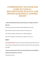 Clinical Exam Compilations with Complete & Verified Solutions