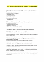 NHA PRACTICE TEST 5 ALREADY GRADED A 100 Correct Answers Verified A Graded