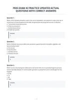Peds Exam &num;2 Practice Updated Actual&NewLine;Questions With Correct Answers