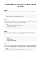 Peds Exam 2 Expected Questions With Verified&NewLine;Answers&NewLine;