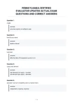 Pennsylvania Certified&NewLine;Evaluator Updated Actual Exam&NewLine;Questions And Correct Answers