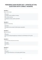 Peregrine Exam Review Day 1 Updated Actual&NewLine;Questions With Correct Answers&NewLine;