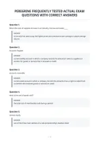 Peregrine Frequently Tested Actual Exam&NewLine;Questions With Correct Answers&NewLine;
