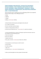 Fisdap Paramedic Exam 2026&sol;2027 &vert; 650 High-Yield Questions & &NewLine;Detailed Answers &vert; Latest Paramedic Certification Test Prep &vert; &NewLine;Patient Assessment&comma; Airway Management&comma; Cardiology&comma; Trauma&comma; &NewLine;Medical Emergencies&comma; Pharmacology&comma; Ems Operations & Emergency Care 