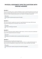 Physical Assessment Expected Questions With&NewLine;Verified Answers&NewLine;