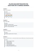 Pilates Basi Written Expected&NewLine;Questions With Verified Answers