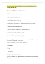 Om 300 Exam 2 Chilcutt Questions With Verified Answers Latest Update 2026