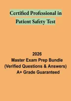 Certified Professional in Patient Safety &lpar;CPPS&rpar; Test &vert; Certification Study Guide and Practice Questions