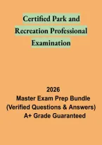 Certified Park and Recreation Professional &lpar;CPRP&rpar; Examination &vert; NRPA Study Guide and Practice Questions