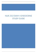  NUR 252 Exam 4 Endocrine Study Guide - Pituitary Gland Overview and Disorders