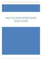 NUR 252 Thrombocytopenia and Neurological Disorders Exam Review Guide&period;