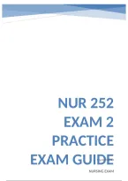 NUR 252 Exam 2 Practice Questions and Answers Guide&period;