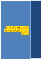 NUR 252 Med-Surg Renal Exam 1 Comprehensive Study Guide&period;