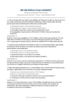 MN 566 Midterm Exam Primary Care Advanced Practice Actual 2026&sol;2027 with Detailed Rationales &vert; Complete Exam-Style Questions &vert; Pass Guaranteed &ndash; A&plus; Graded&NewLine;&NewLine;
