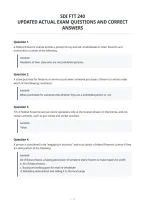 Sdi Ftt 240 Updated Actual Exam Questions And Correct Answers&period;pdf