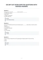 Sdi Dry Suit Diver Expected Questions With Verified Answers
