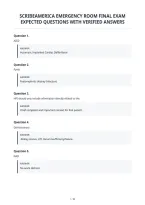 Scribeamerica Emergency Room Final Exam&NewLine;Expected Questions With Verified Answers