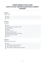 Scribe America Final Exam&NewLine;Latest Actual Verified Questions & Correct&NewLine;Answers&NewLine;