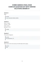 Scribe America Final Exam&NewLine;Complete Question Set With Verified&NewLine;Solutions Graded A&plus;