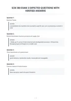 Scm 300 Exam 3 Expected Questions With&NewLine;Verified Answers