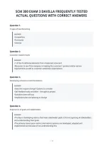 Scm 300 Exam 3 Davilla Frequently Tested&NewLine;Actual Questions With Correct Answer