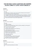 Scm 300 Exam 3 Davila Questions And Answers&NewLine;Solved Correctly Latest Update Graded A&plus;