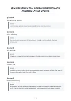 Scm 300 Exam 2 Asu Davila Questions And&NewLine;Answers Latest Update